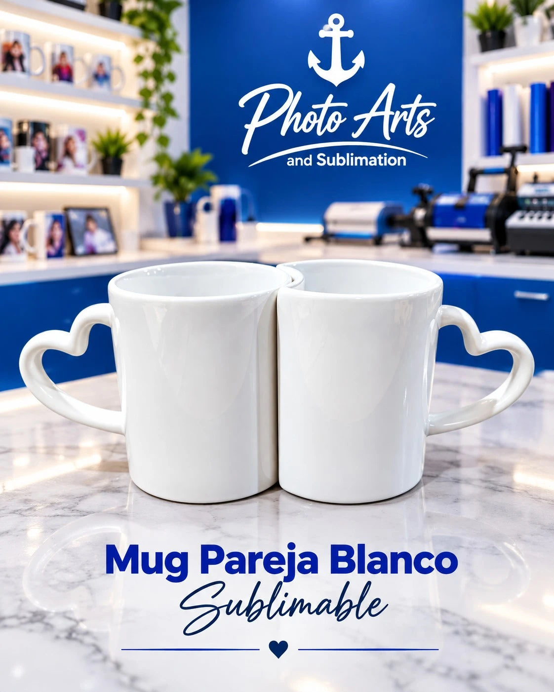 Mug Pareja Blanco Sublimable