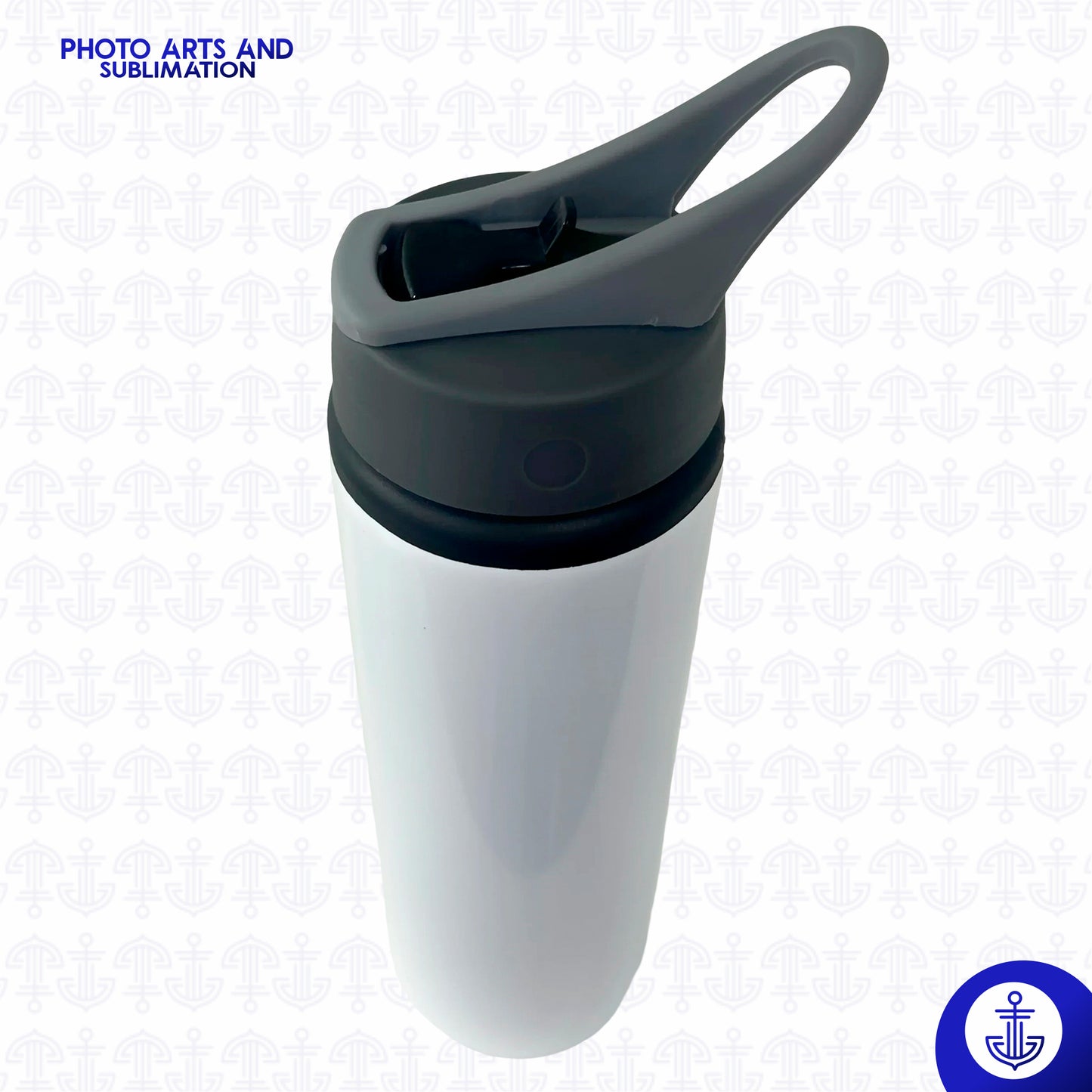 Caramañola Sublimable 700 ml con Tapa Gris