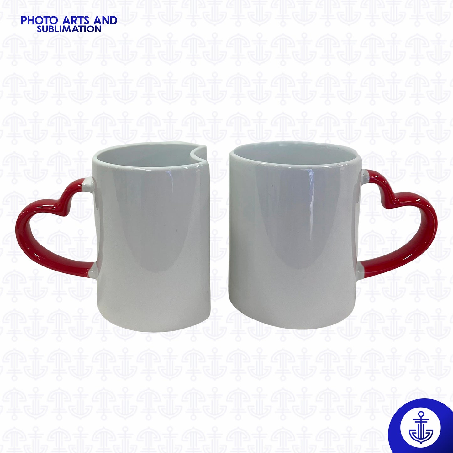 Mug Pareja Blanco con Oreja Roja