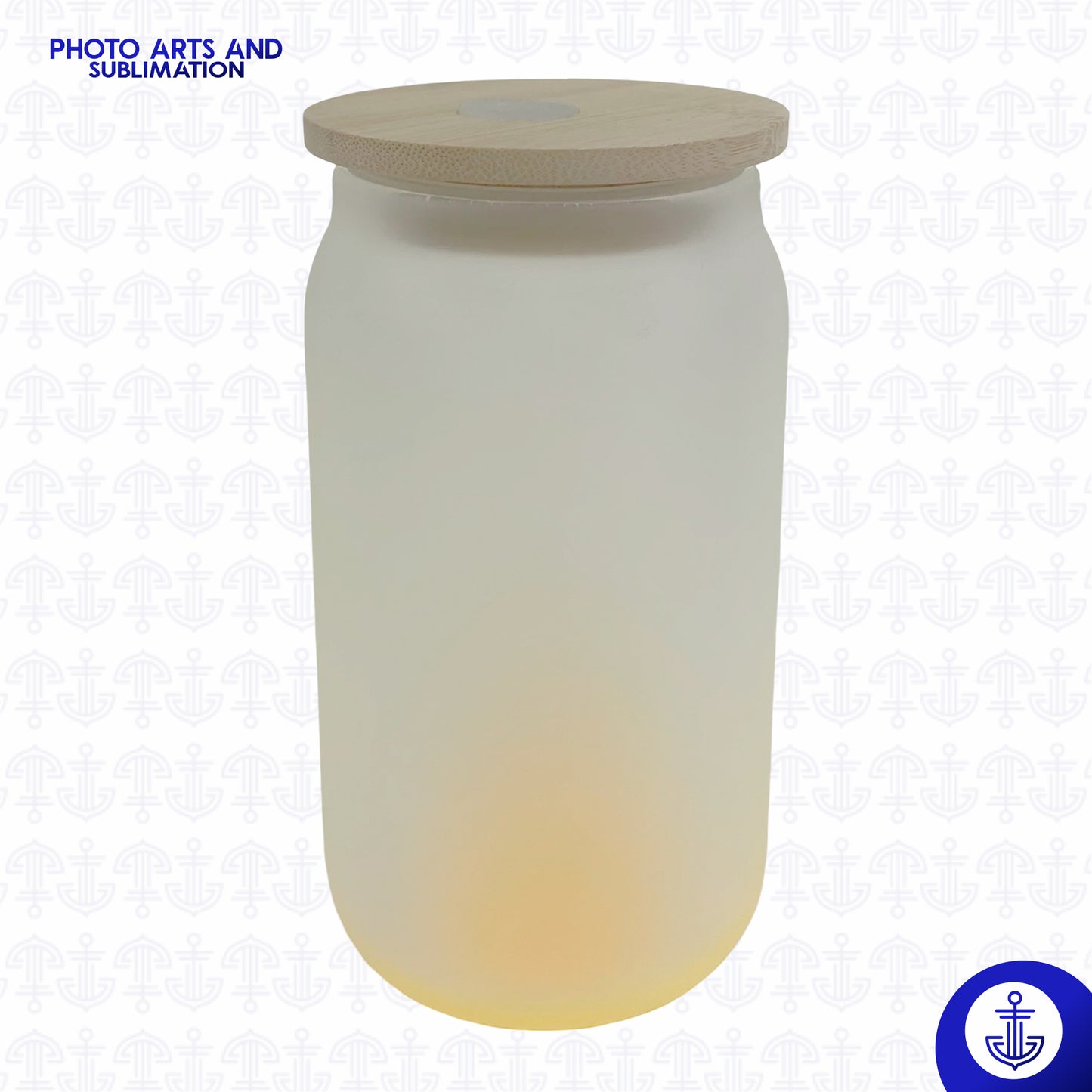 Vaso 9 oz Fondo Color con Tapa de Bambú
