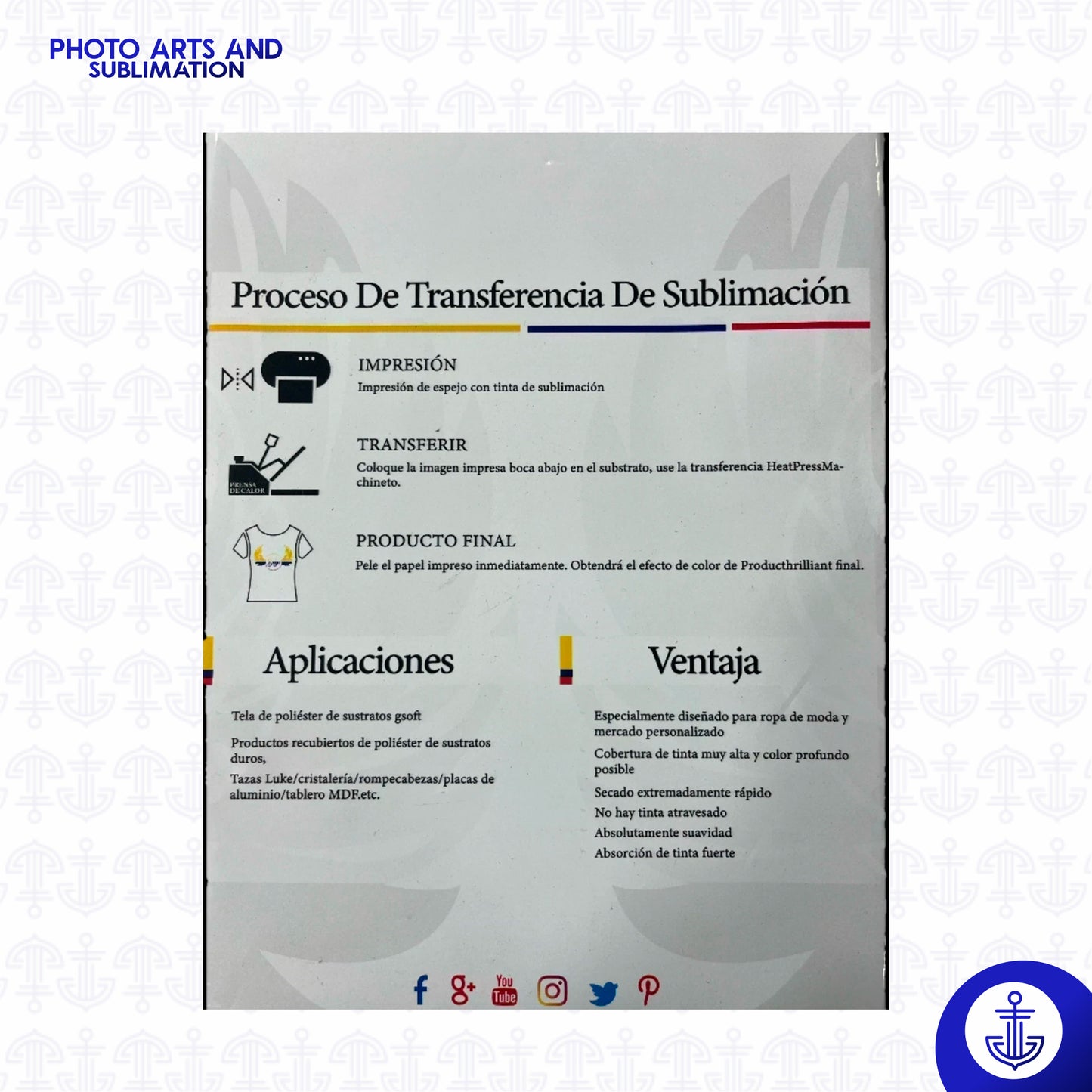 Papel de Sublimación Blanco Ultra Premium A4