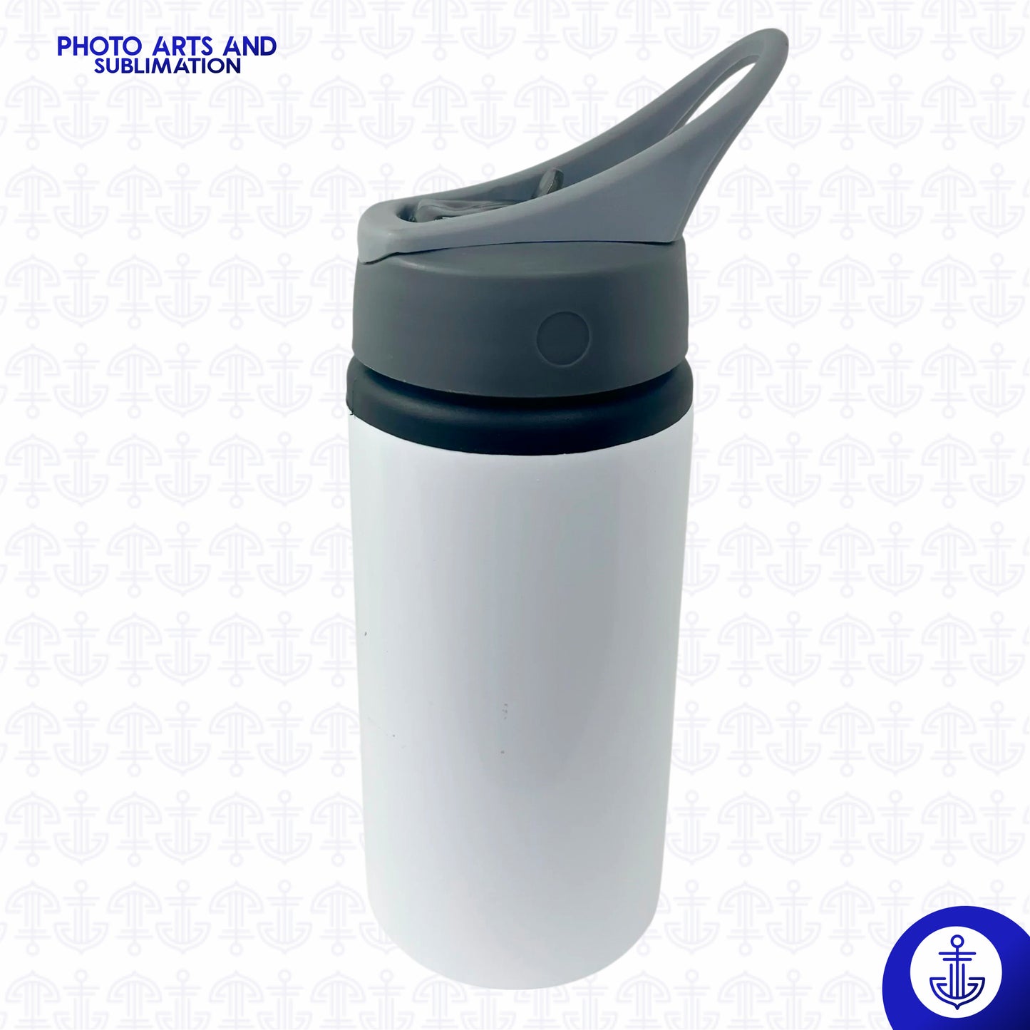 Caramañola Sublimable 500 ml con Tapa Gris
