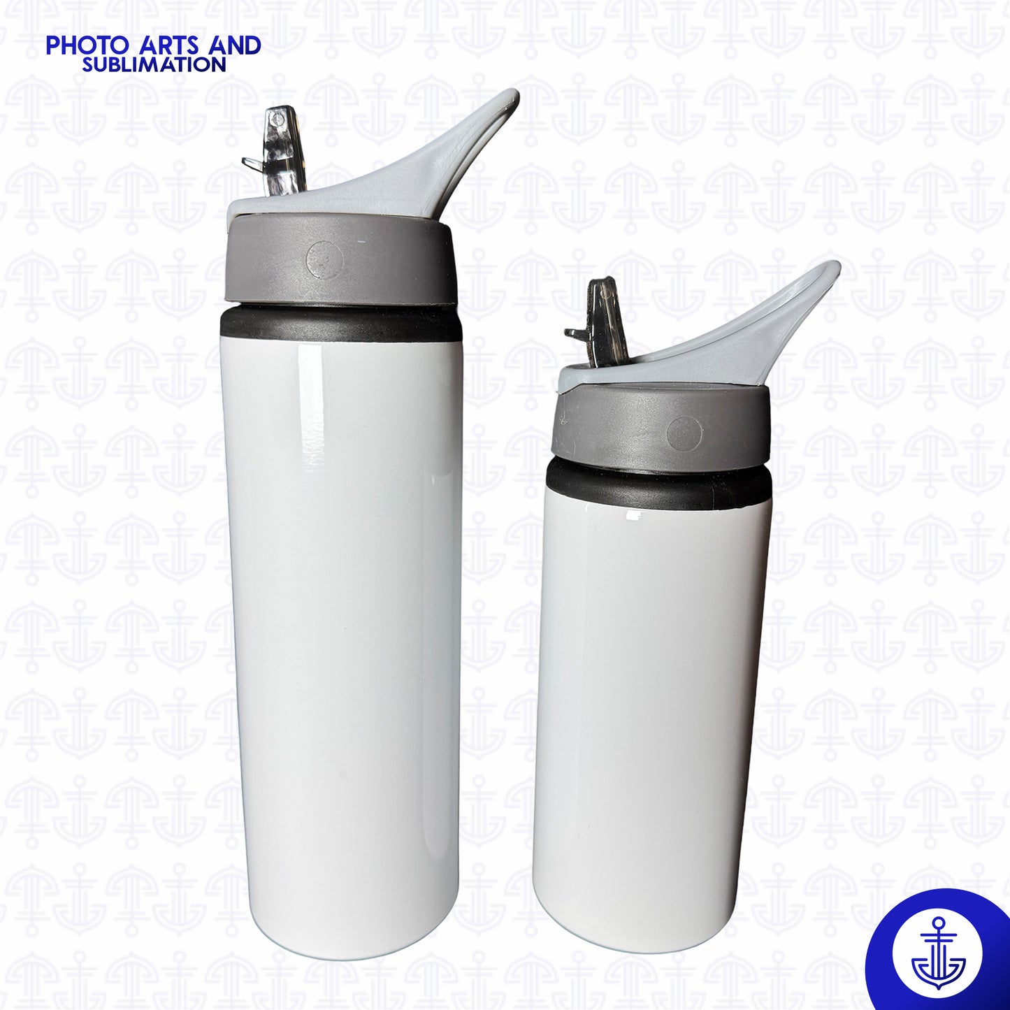 Caramañola Sublimable 700 ml con Tapa Gris
