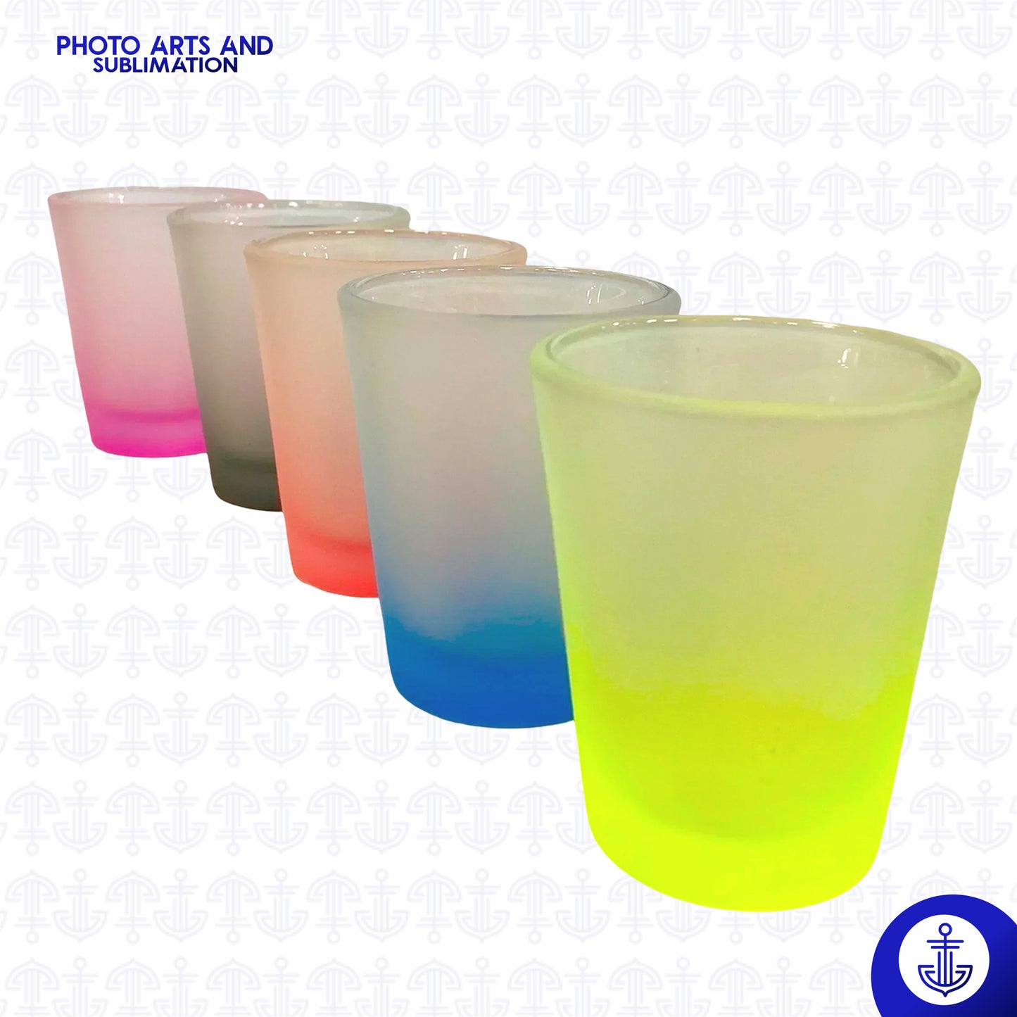 Copa Aguardientera con Fondo de Color