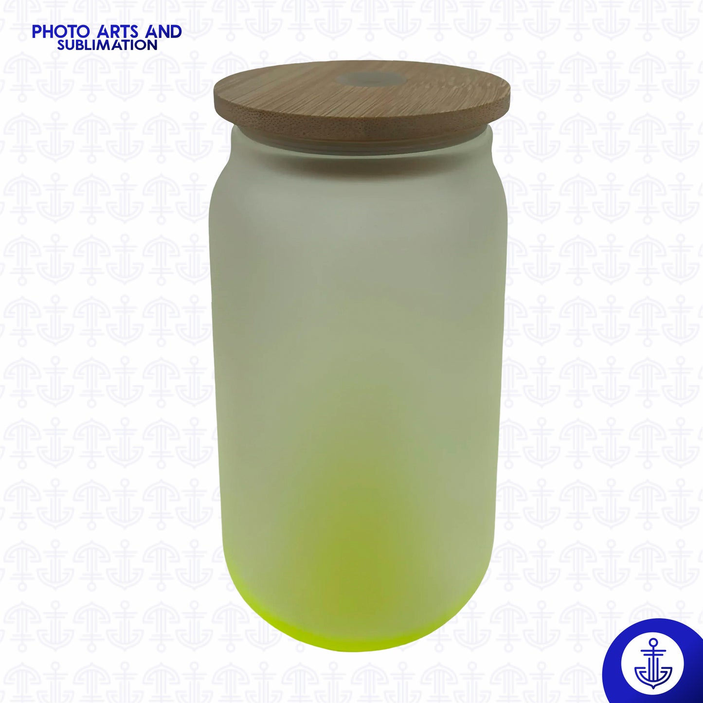 Vaso 9 oz Fondo Color con Tapa de Bambú