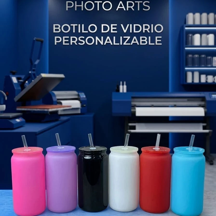 Botilo En Vidrio Colores