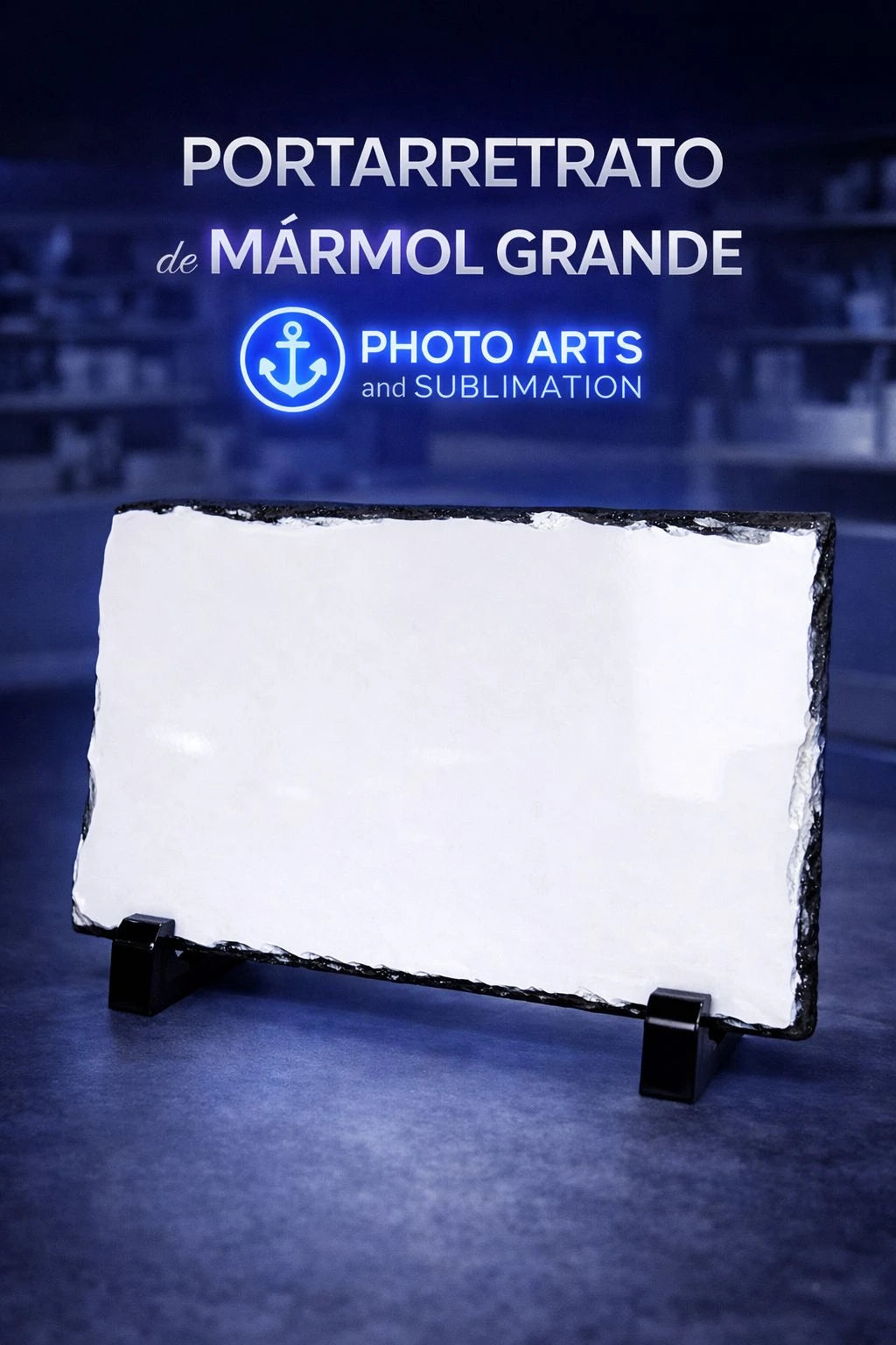 Portarretrato Mármol Grande Rectangular