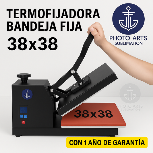 Termofijadora 38 x 38 bandeja fija