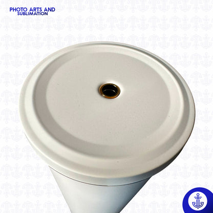 Vaso Malteada Metálico Grande