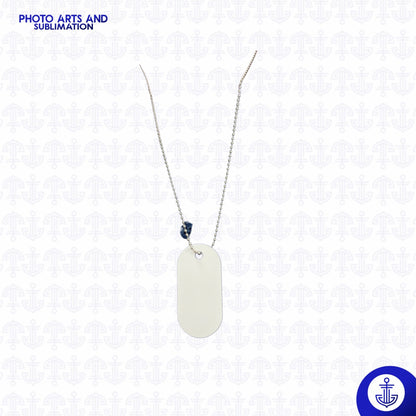 Cadena Ovalada con Placa Sublimable