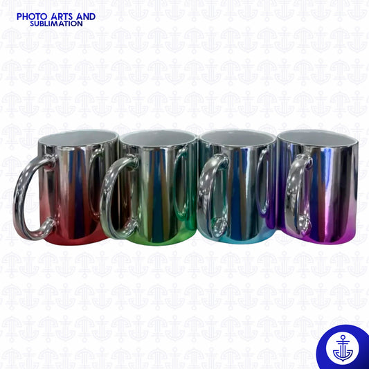 Mug Metalizado Bicolor 11 oz