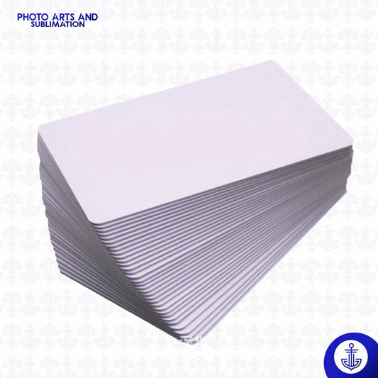 Tarjeta PVC Sublimable 8.5 x 5.5 cm