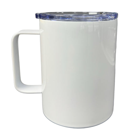 Mug en Acero con Tapa Transparente