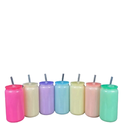 Botilo En Vidrio Tornasol Colores