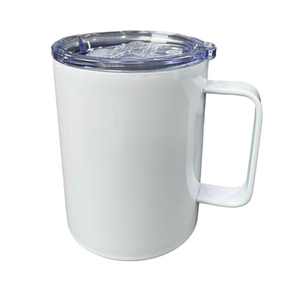 Mug en Acero con Tapa Transparente