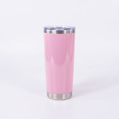 Vaso Termico Conico Pastel Tapa Transparente