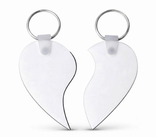 Llavero Corazon En MDF Sublimable