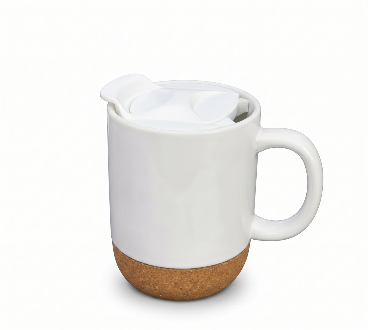 Mug Base Corcho Con Tapa 11 onz