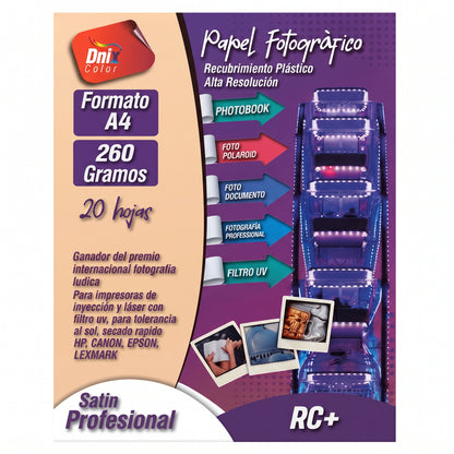 Papel Fotografico Satin Profecional 260 GR