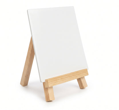 Tripode Con Vidrio Sublimable madera
