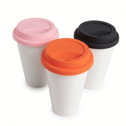 Vaso Ceramica Starbucks Tapa Silicona