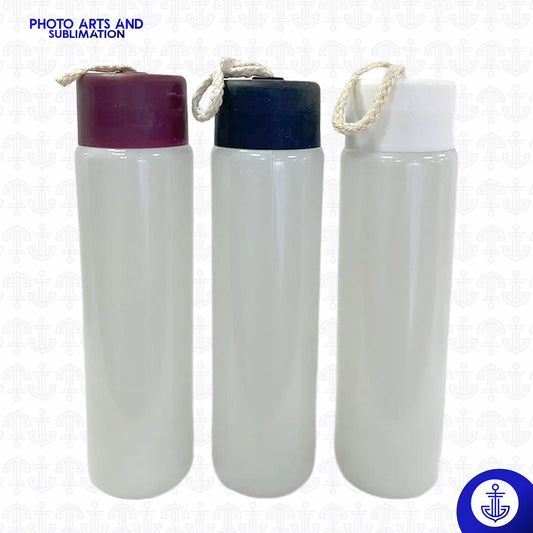 Caramañola de Vidrio con Tapa de Color 400 ml