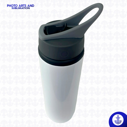 Caramañola Sublimable 700 ml con Tapa Gris