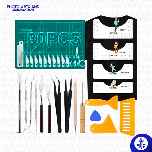 Kit de 30 Herramientas de Precisión para Deshierbar Vinilo