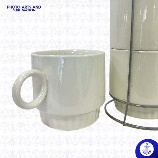Set de 4 Mugs Apilables con Caja