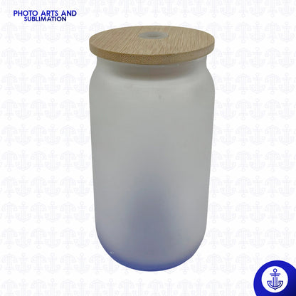 Vaso 9 oz Fondo Color con Tapa de Bambú