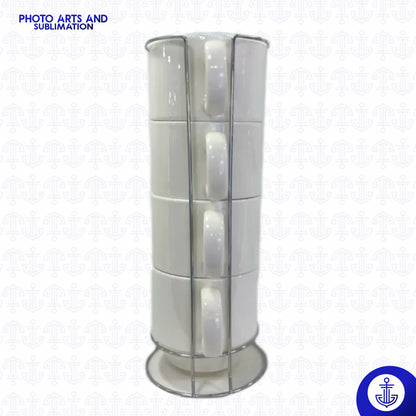 Mini Mug Apilable x4 con Caja