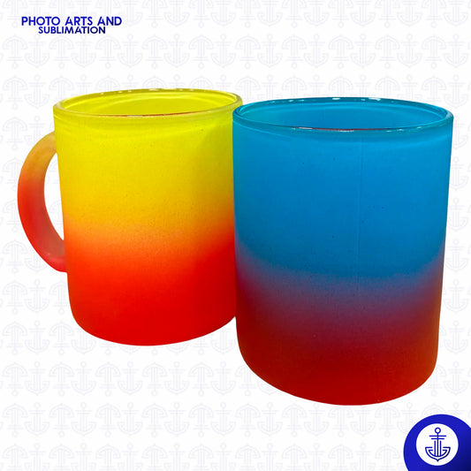 Mug de Cristal Bicolor 11 oz