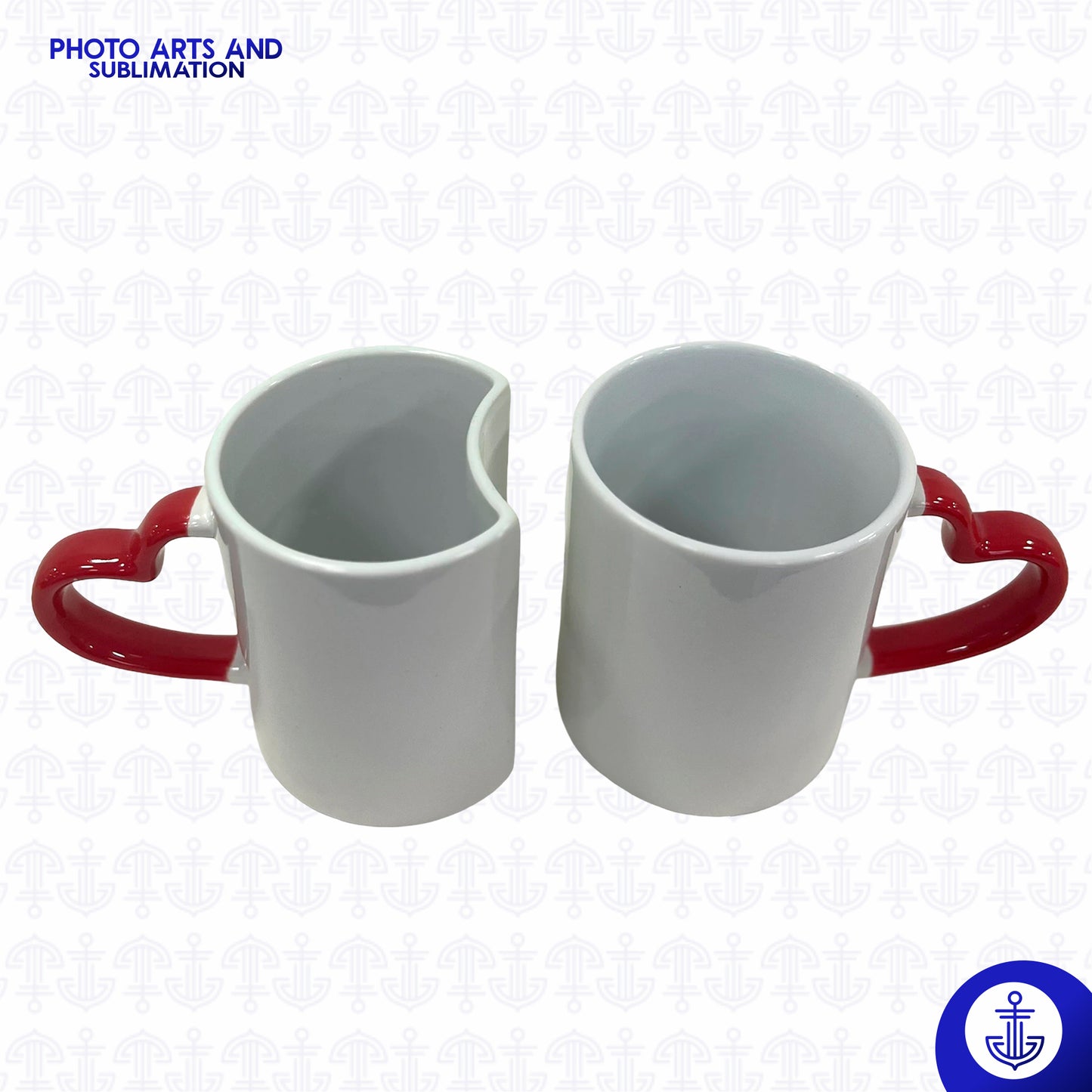 Mug Pareja Blanco con Oreja Roja
