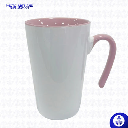 Mug Cónico 12 oz con Fondo de Color