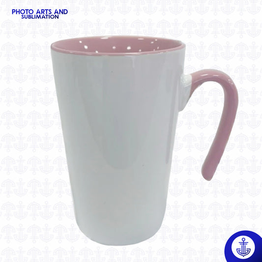 Mug Cónico 12 oz con Fondo de Color