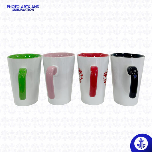 Mug Cónico 12 oz con Fondo de Color