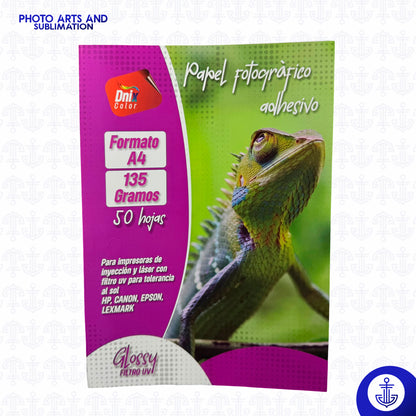 Papel Fotográfico Adhesivo 135g