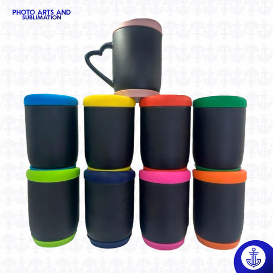 Mug Mágico con Oreja de Corazón + Tapa y Base de Silicona