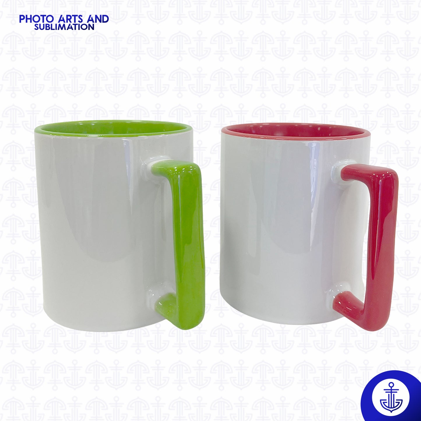 Mug Cuadrado con Fondo y Oreja de Color